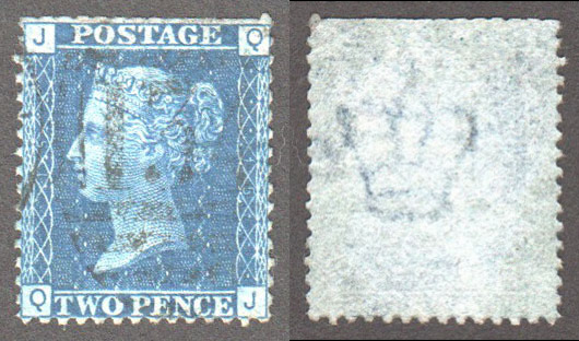 Great Britain Scott 30 Used Plate 15 - QJ (P) - Click Image to Close